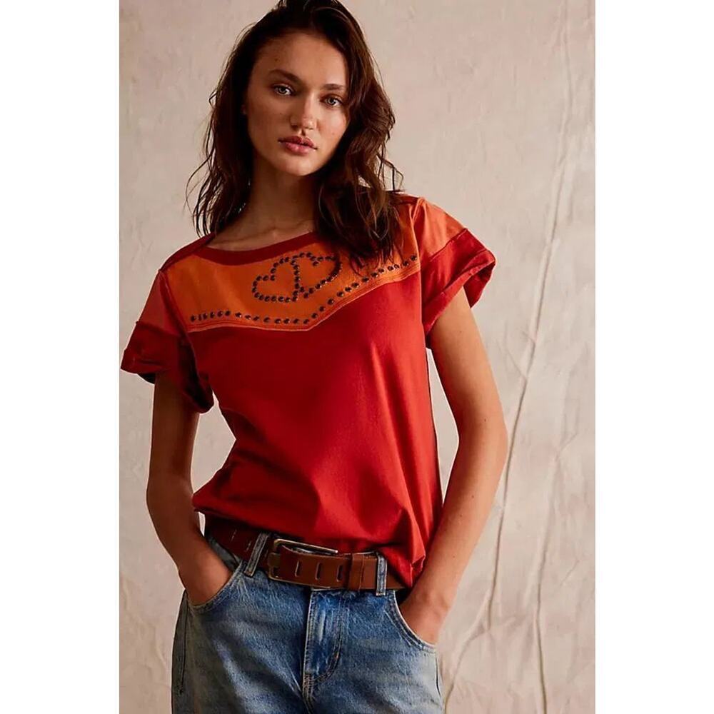 Free People Mustang Sally Tee Sz XS $98 MSRP - Picture 3 of 4